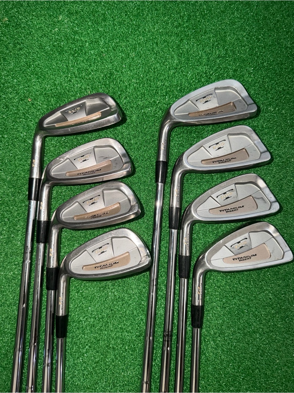 Mizuno T-Zoid T3 Iron Set 3-PW Stiff Steel LH Titanium Insert Lefty